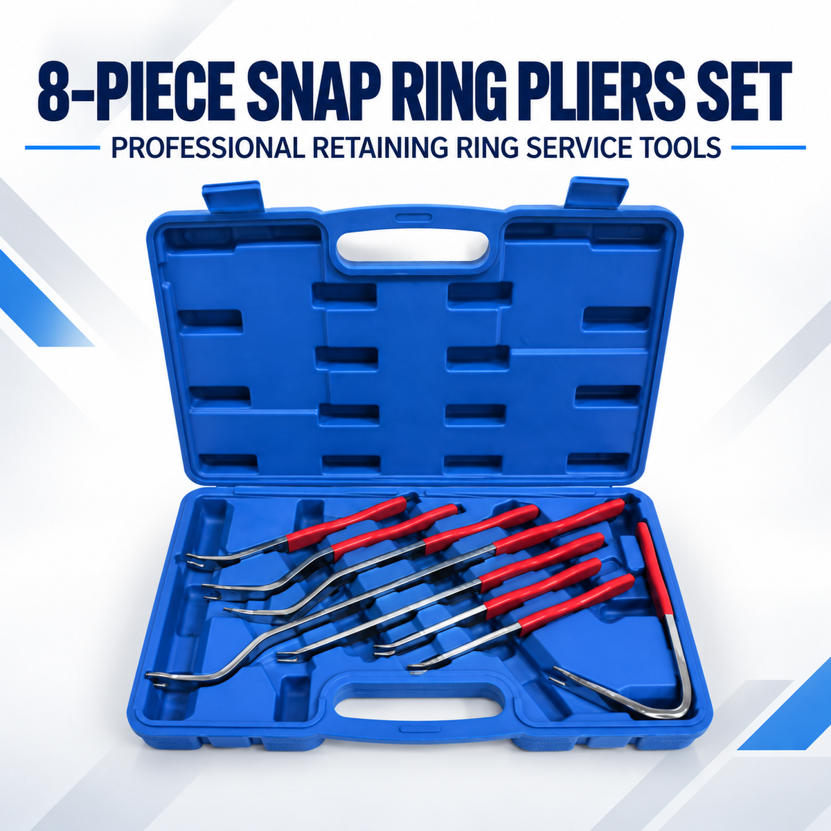 8-Piece Snap Ring Pliers Set by CHENGGE TOOLS