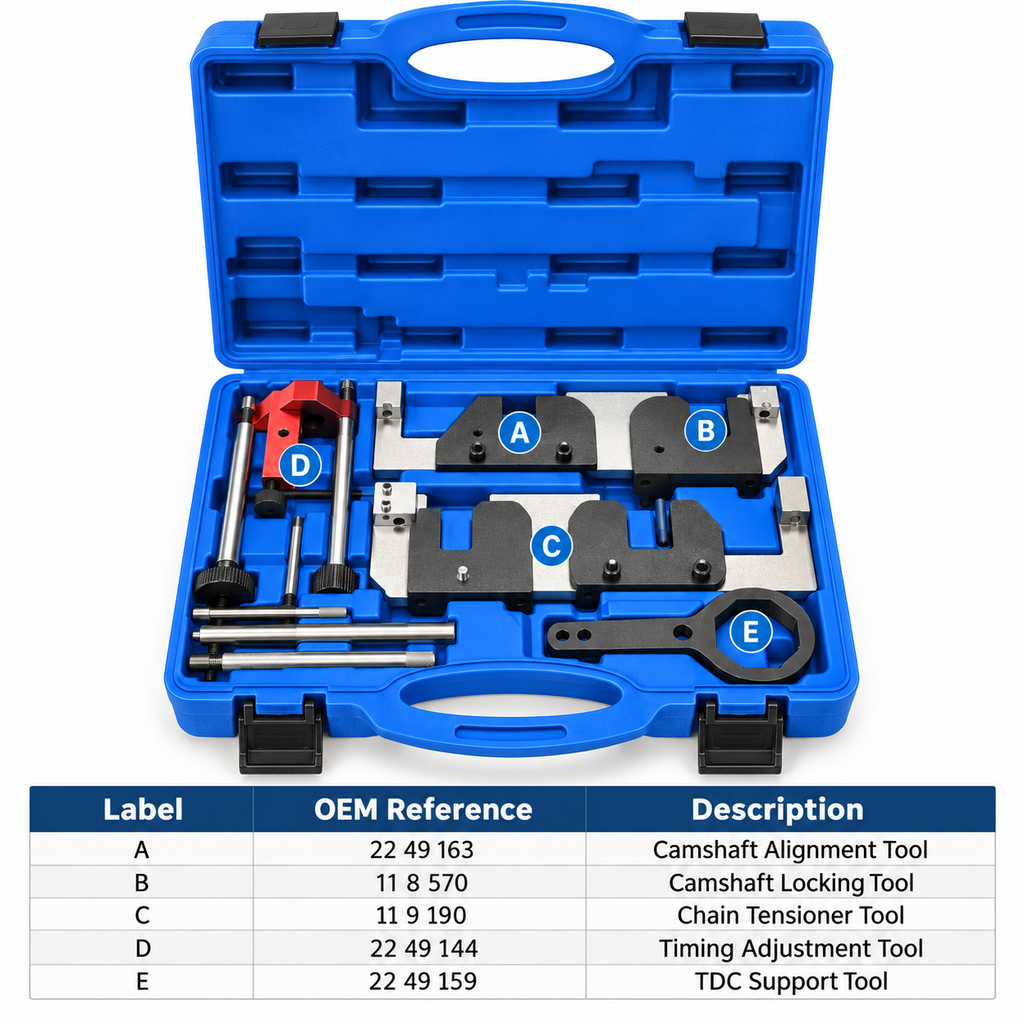 BMW S63 Engine Timing Tool Kit Details