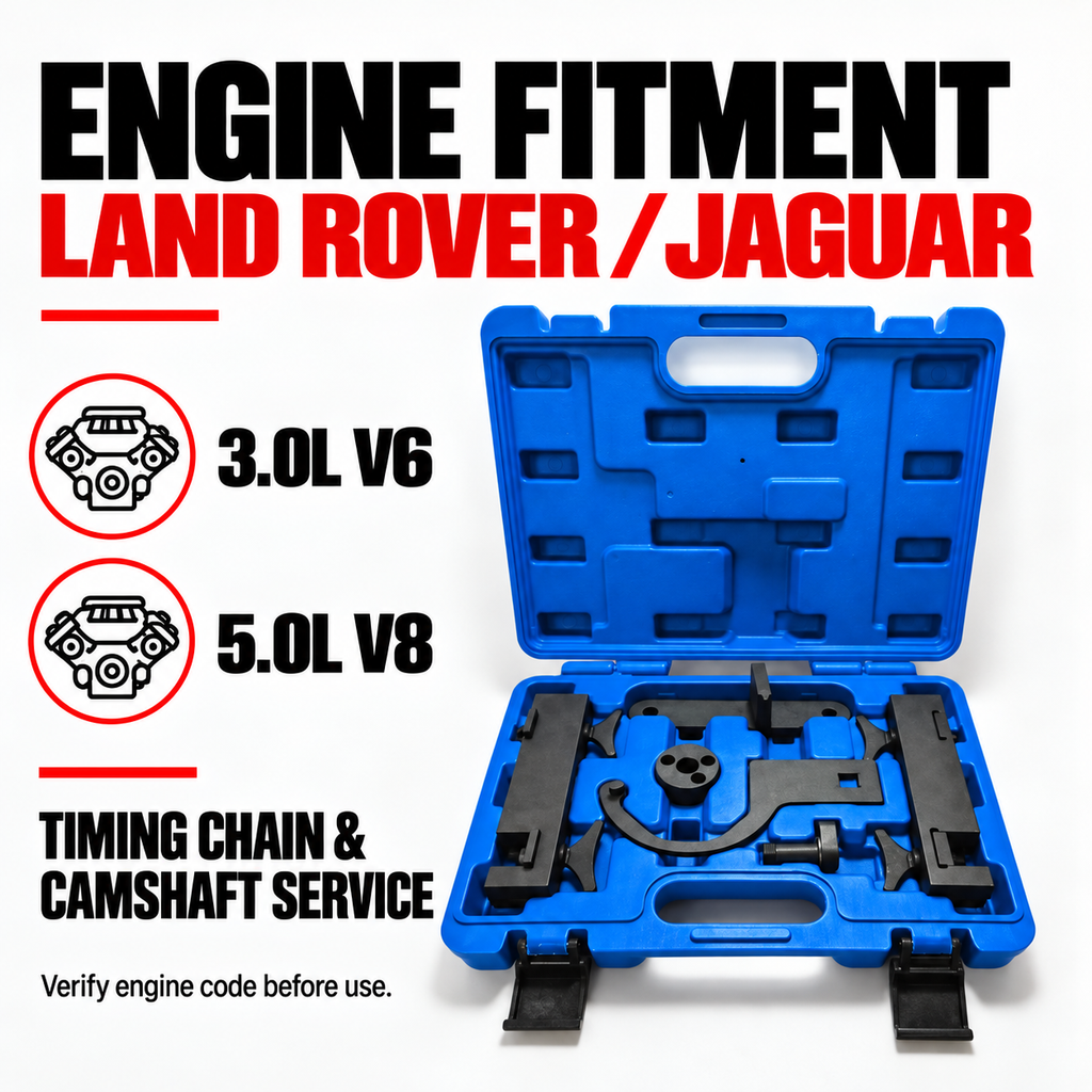 Land Rover Jaguar 3.0L V6 5.0L V8 Engine Timing Tool Kit Fitment