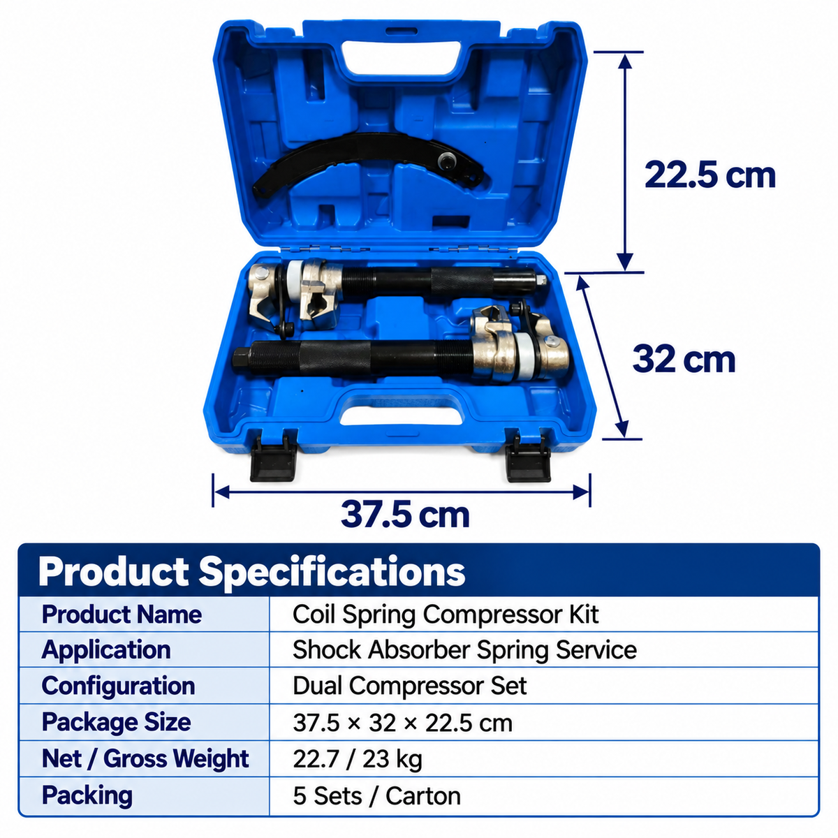 Shock Absorber Spring Compressor Tool Kit Specifications